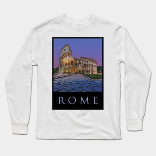 Colosseum,Rome,Travel Poster Long Sleeve T-Shirt